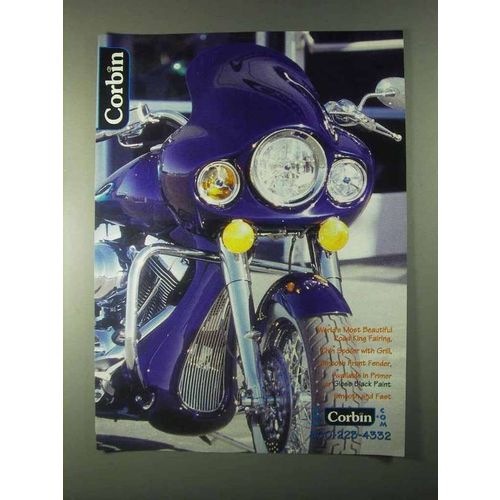 1999 Corbin Road King Fairing, Chin Spoiler, Fender Ad