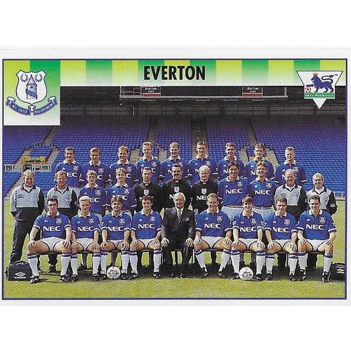 Merlin's Premier League 1995 Stickers: No.147 - Everton Team