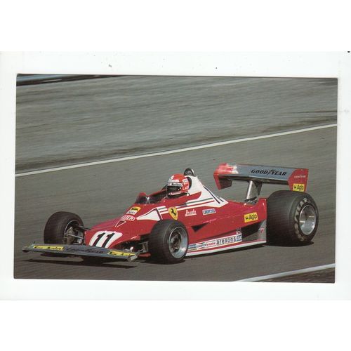 Nikki Lauda Ferrari Formula 1 Grand Prix Racing Car 1989 Postcard F1 B