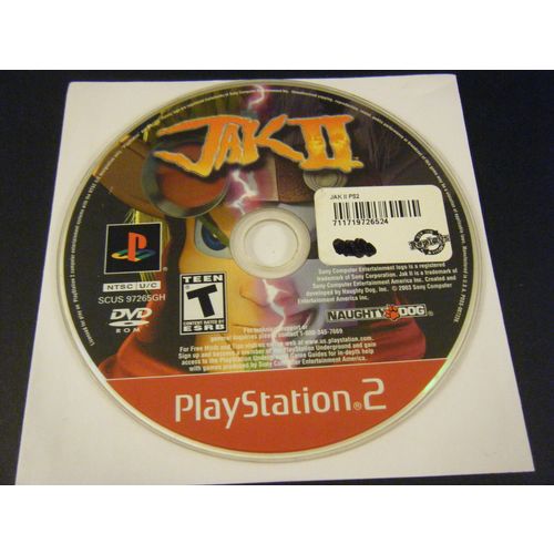 Jak II - Greatest Hits (Sony PlayStation 2, 2004) - Disc Only!!!