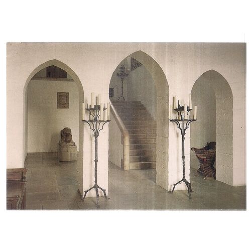 THE MAIN HALL, LEEDS CASTLE, MAIDSTONE, KENT unused vintage postcard =