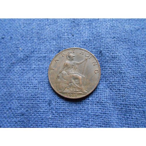 1918 BRITISH 1/4 FARTHING COIN.