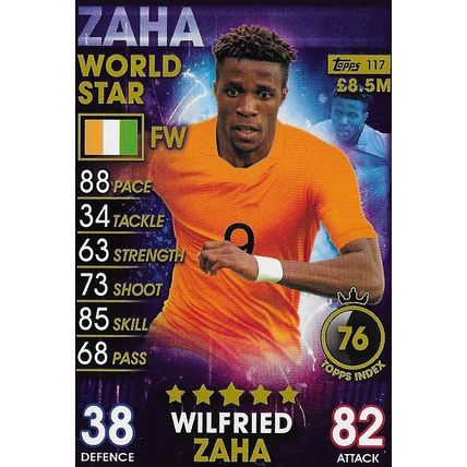 Match Attax - 101 (2019): World Stars (Base) - Ivory Coast, Zaha