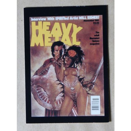 Heavy Metal Base trading Card # 47 (A) 1991 Cover Magazine David Dorman