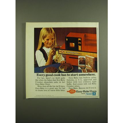 1973 Kenner Betty Crocker Easy-Bake Oven Ad - Every good cook has to start