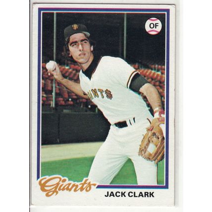 1978 Topps Jack Clark baseball card #384