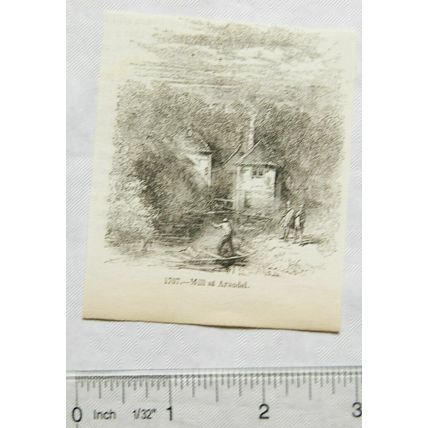 1860s engraving - Mill at Arundel