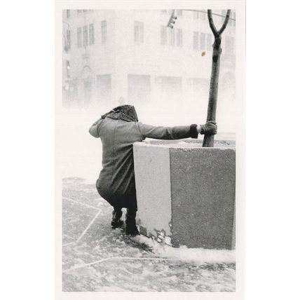 1970s New York USA Disaster Blizzard Award Photo Postcard