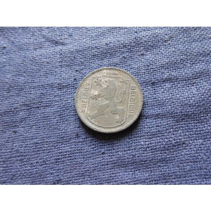 1942 BELGIUM 1 FRANC COIN.