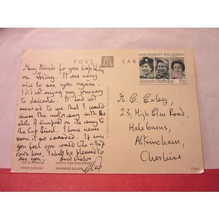 multiview, HAVERFORDWEST, PEMBROKESHIRE, WALES used postcard =