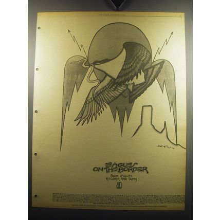 1974 Eagles on the Border Album Advertisement