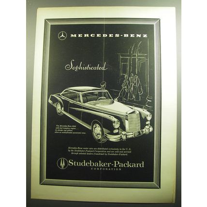 1958 Studebaker-Packard Mercedes-Benz 300d Car Advertisement - Sophisticated