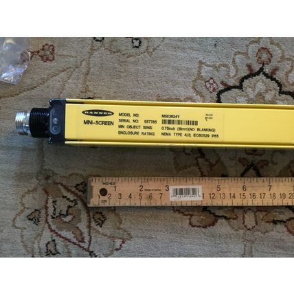 NEW BANNER MSE3624Y ENGINEERING MINI-SCREEN YELLOW PAINTED EMITTER ,BB