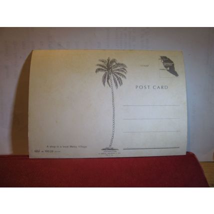 LOCAL MALAY VILLAGE SHOP, MALAYSIA unused postcard =