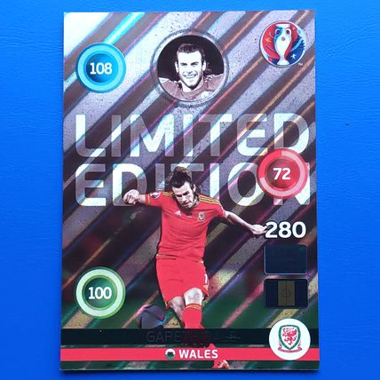Panini Adrenalyn XL Euro 2016 Gareth Bale Limited Edition Card