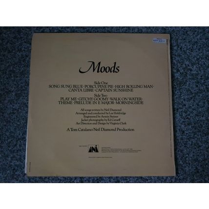 Neil Diamond – Moods (UNLS128) 1972 (LP) - Yellow Labels