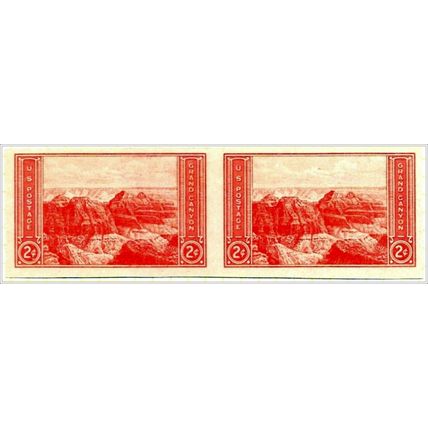 USA # 757 - 1935 2c National Parks: Grand Canyon, imperf, Mint no gum V1 2