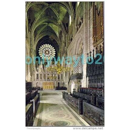 Durham Cathedral Choir, Co Durham, England, Postcard