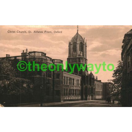 Christ Church, St Aldates Front, Oxford, Oxon, RP Postcard, 1920s?