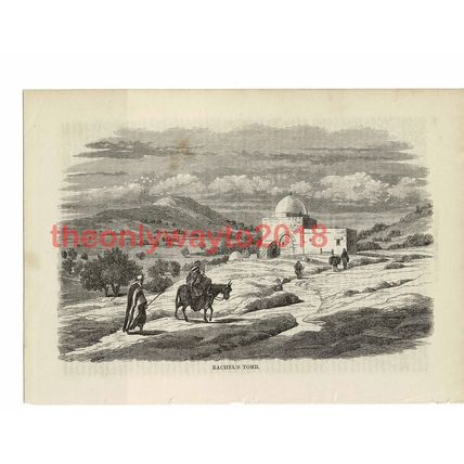 Rachels Tomb, Holy Land, Book Illustration (Print), 1861