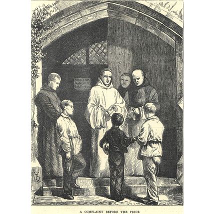 MONASTIC LIFE IN ENGLAND 1872 VICTORIAN ENGRAVINGS #3