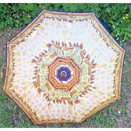 Umbrella Vintage wooden Automatic Rain Umbrella with sleeve, chete & laroche
