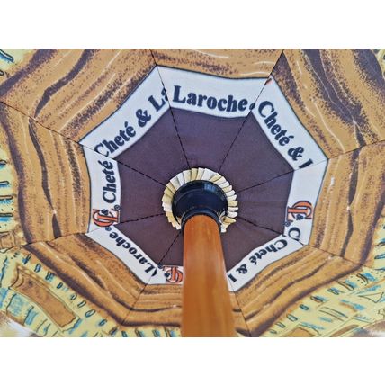 Umbrella Vintage wooden Automatic Rain Umbrella with sleeve, chete & laroche