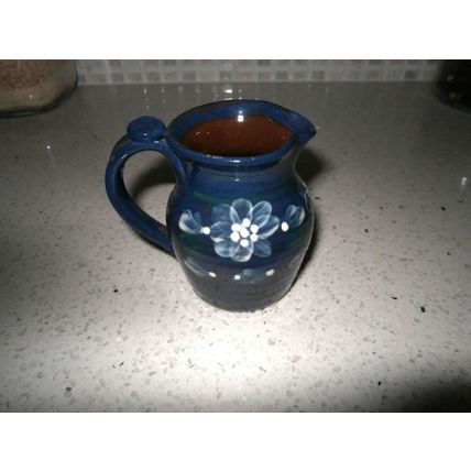 Haseley Manor Isle Of Wight Studio Pottery Blue Milk Jug / Creamer