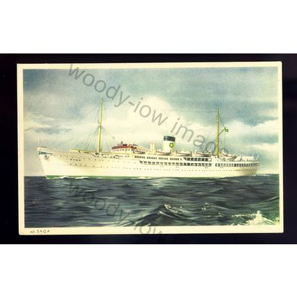 f2500 - Swedish-Lloyd Ferry - Suecia - Britannia - postcard