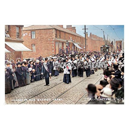 ptc4237 - Lancs. - Church of the Sacred Heart 1919 March, Accrington - print 6x4