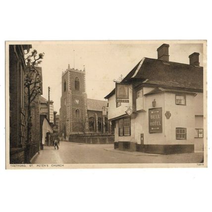 Thetford, St Peter's Church, Norfolk, Postcard.
