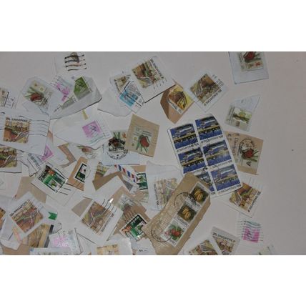 Far East Kiloware on Paper Mainly Large HVs ~160gm over 30 years old see photos