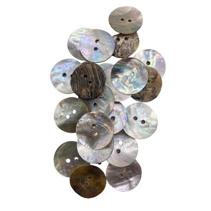18mm Natural Mother of Pearl Shell Buttons 2 hole Sewing Knitting Crafts Arts