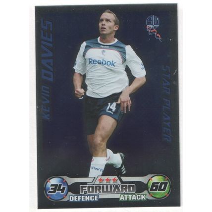 Match Attax 2008/2009 Kevin Davies Bolton Wanderers Star Player
