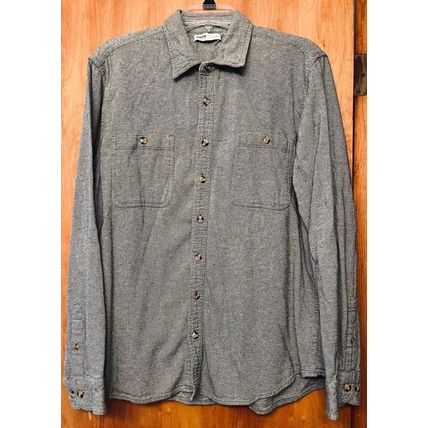 Grey Men's Long Sleeve Button up Shirt Sonoma XL #200