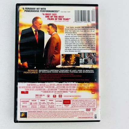 Runaway Jury DVD (Widescreen Edition) John Cusack, Rachel Weisz, Gene Hackman