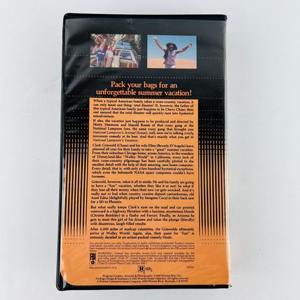 National Lampoon Vacation VHS Clamshell Edition Chevy Chase, Beverly D'Angelo
