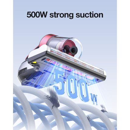 Jimmy Mattress Vacuum Cleaner, Bed Vacuum Cleaner with UV-C Light & Ultrasonic,