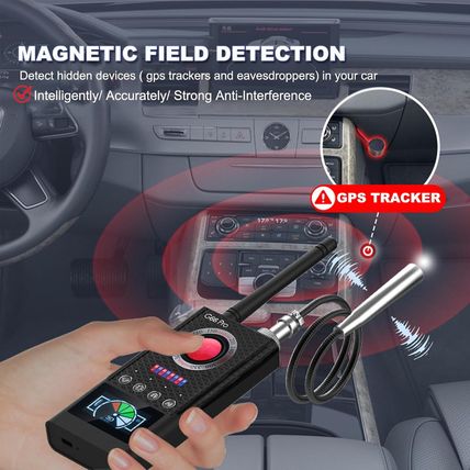 JAXTIN G66 Pro Hidden Camera Detector with AI Auto Scan, Magnetic GPS Tracker, I