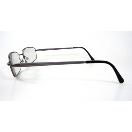 Caravaggio Rudy Gun Metal Eyeglasses Frames Full Frame Brushed Silver 54/18/145