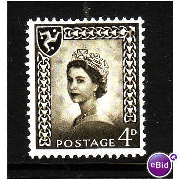 ISLE OF MAN 1968 SG 5 4d OLIVE SEPIA U/M MINT