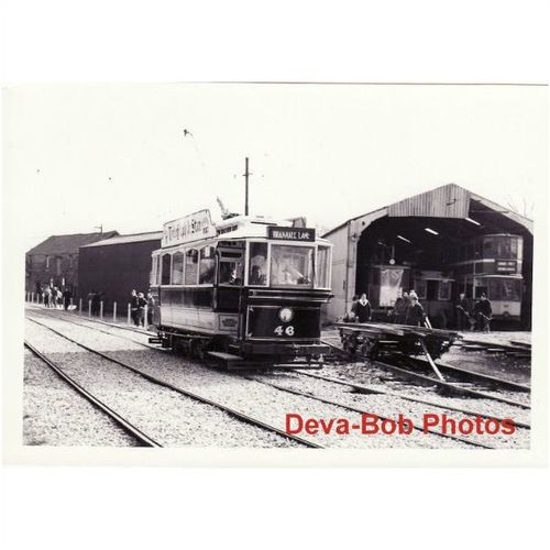 Tram Photo Sheffield Tramcar 46 CRICH 1967 Depot Shed