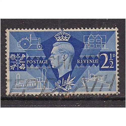 GB 1946 KGV1 2 1/2d Ultramarine Peace SG 491.(G840 )