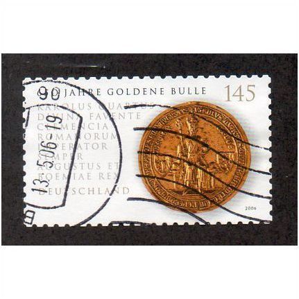 GER 2006 €1.45 (S/A) 'CHARLES IV ' GOLDEN BULL' FINE USED (EBID30-475)