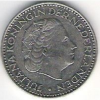 PAYS BAS 1 Gulden 1968