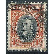 Southern Rhodesia 1935 SG19a 4d Black & Vermillion Fine Used ... .