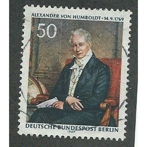 BERLIN - 1969 50pf 'VON HUMBOLDT' FINE USED (EBID42-317)