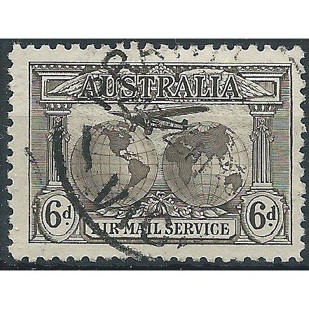 Australia 1931 SG139 6d Sepia AIR Fine Used .. ..