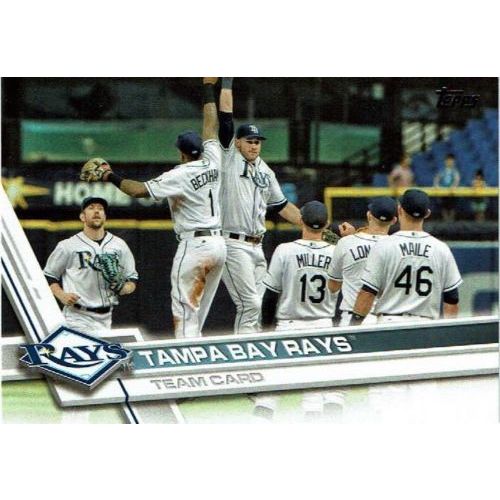2017 Topps Tampa Bay Rays team set with Updates & 1 Chrome Refractor- 31 cards