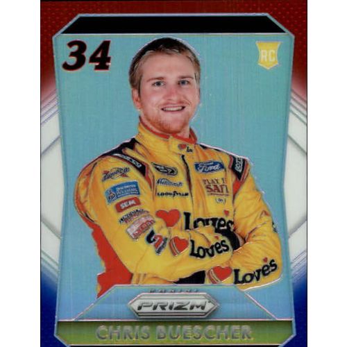2016 Panini Prizm Racing Chris Buescher RED White & Blue Prizm #35